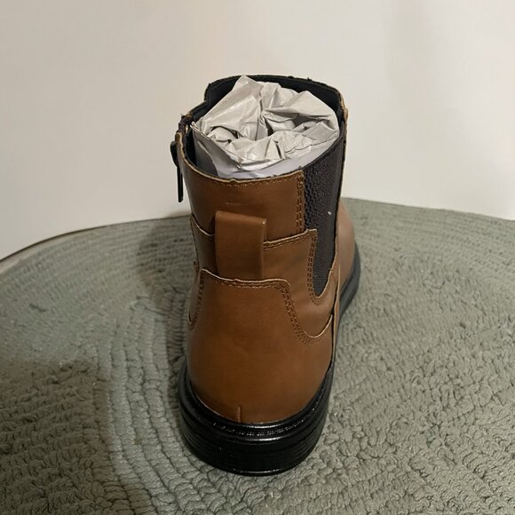 Alfani Side-Zip Boots Size 8.5 Brown - Picture 4 of 6